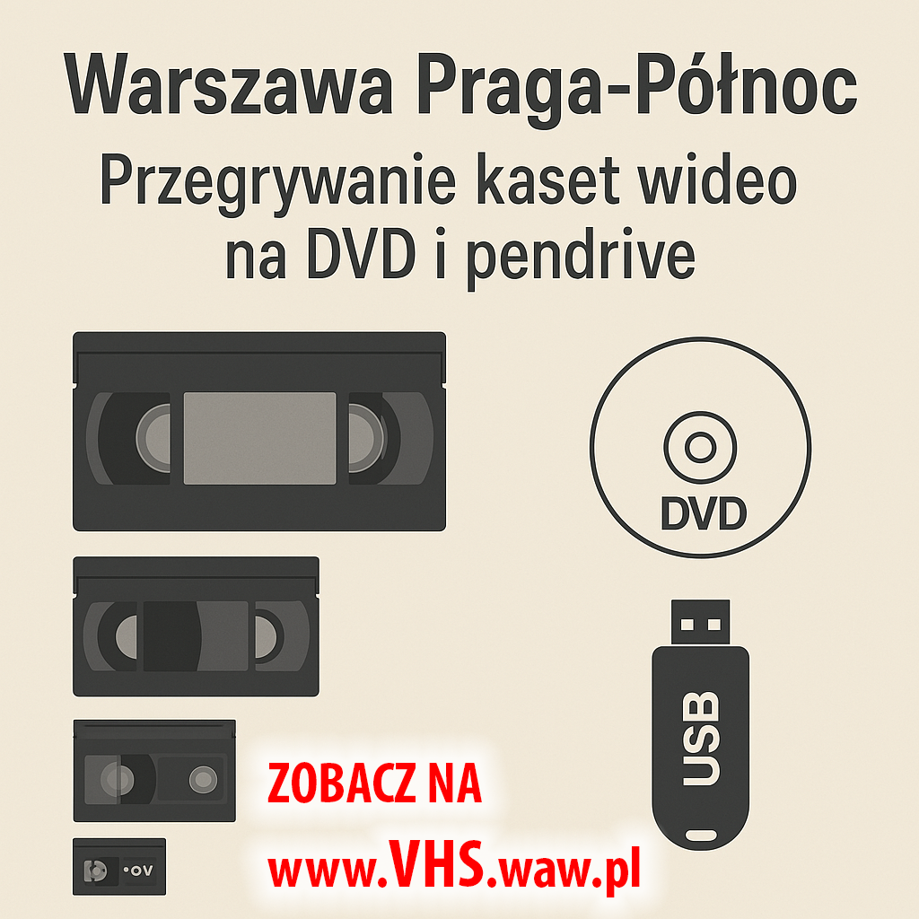 Przegrywanie kaset i wideo na DVD i pendrive do pliku MP4
